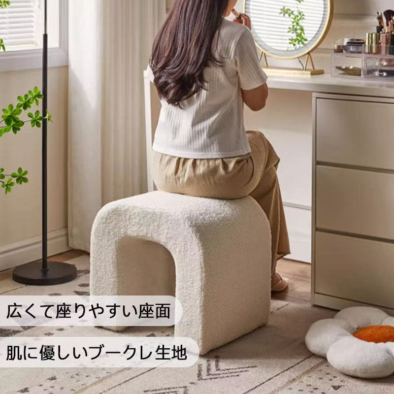 ふわふわドレッサースツール 送料無料