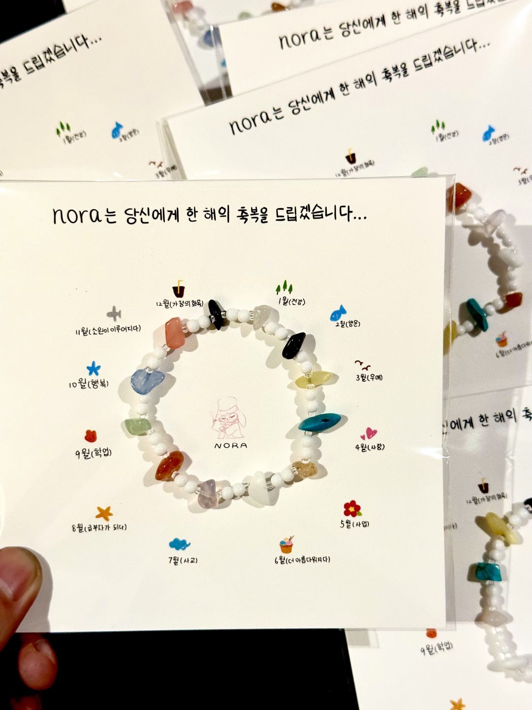 韓国 誕生石のブレスレット