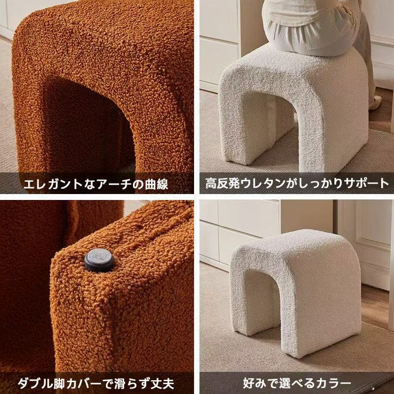ふわふわドレッサースツール 送料無料