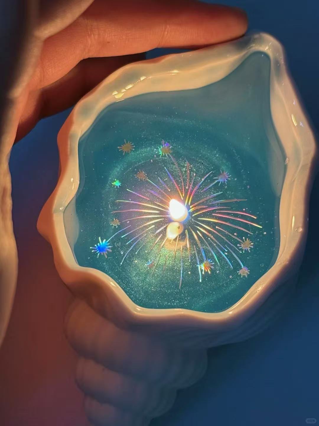 海と花火アロマキャンドル