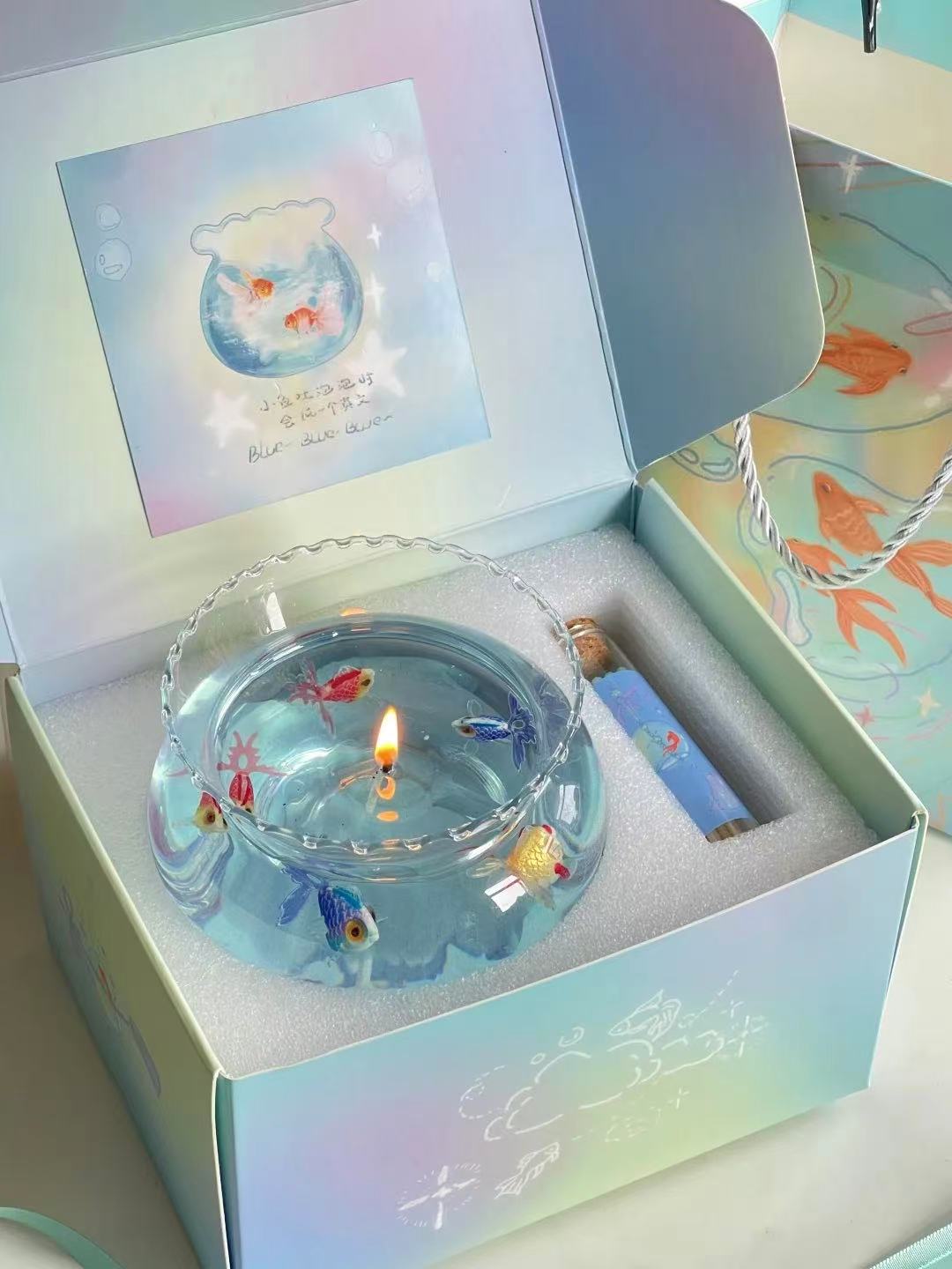 金魚鉢アロマキャンドル
