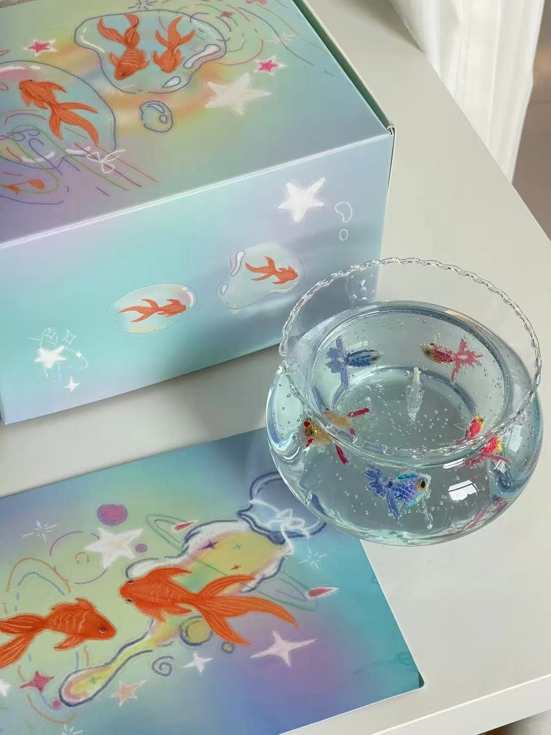 金魚鉢アロマキャンドル