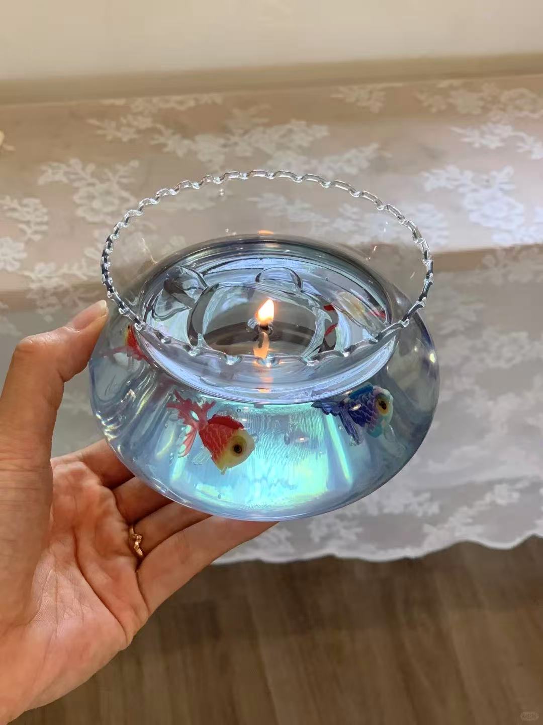 金魚鉢アロマキャンドル