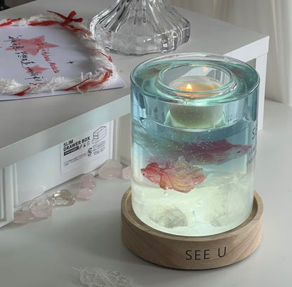 金魚鉢アロマキャンドル
